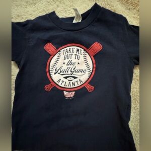 Kids Navy Blue Baseball Graphic Tee
